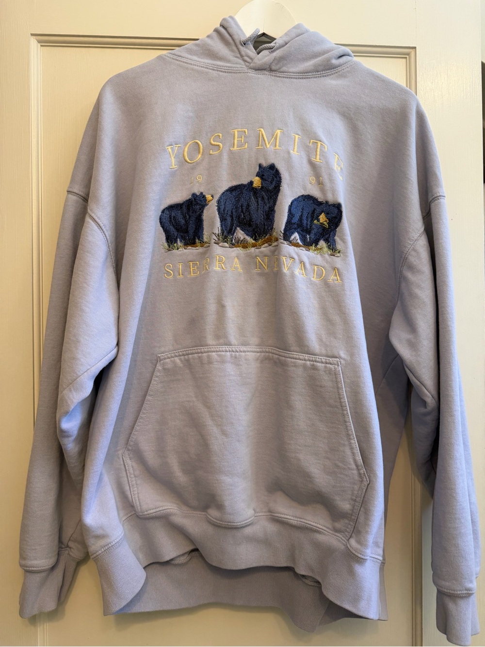 Brandy Melville Lavender Yosemite Bears Hoodie